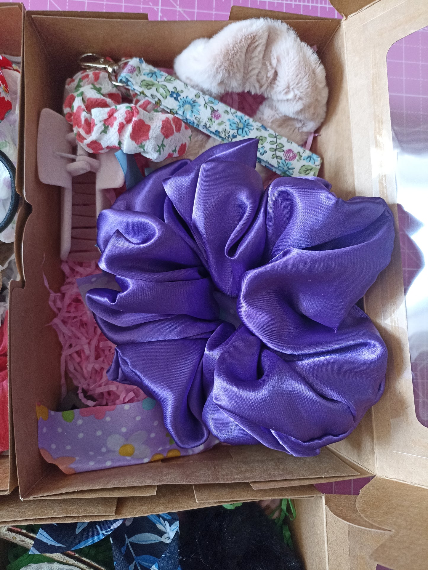 Our Beautiful Random Hair Accessories Gift Boxes Ten items in the box and only £10 per box! Only on the website now. There's 20 boxes available to clear stock.