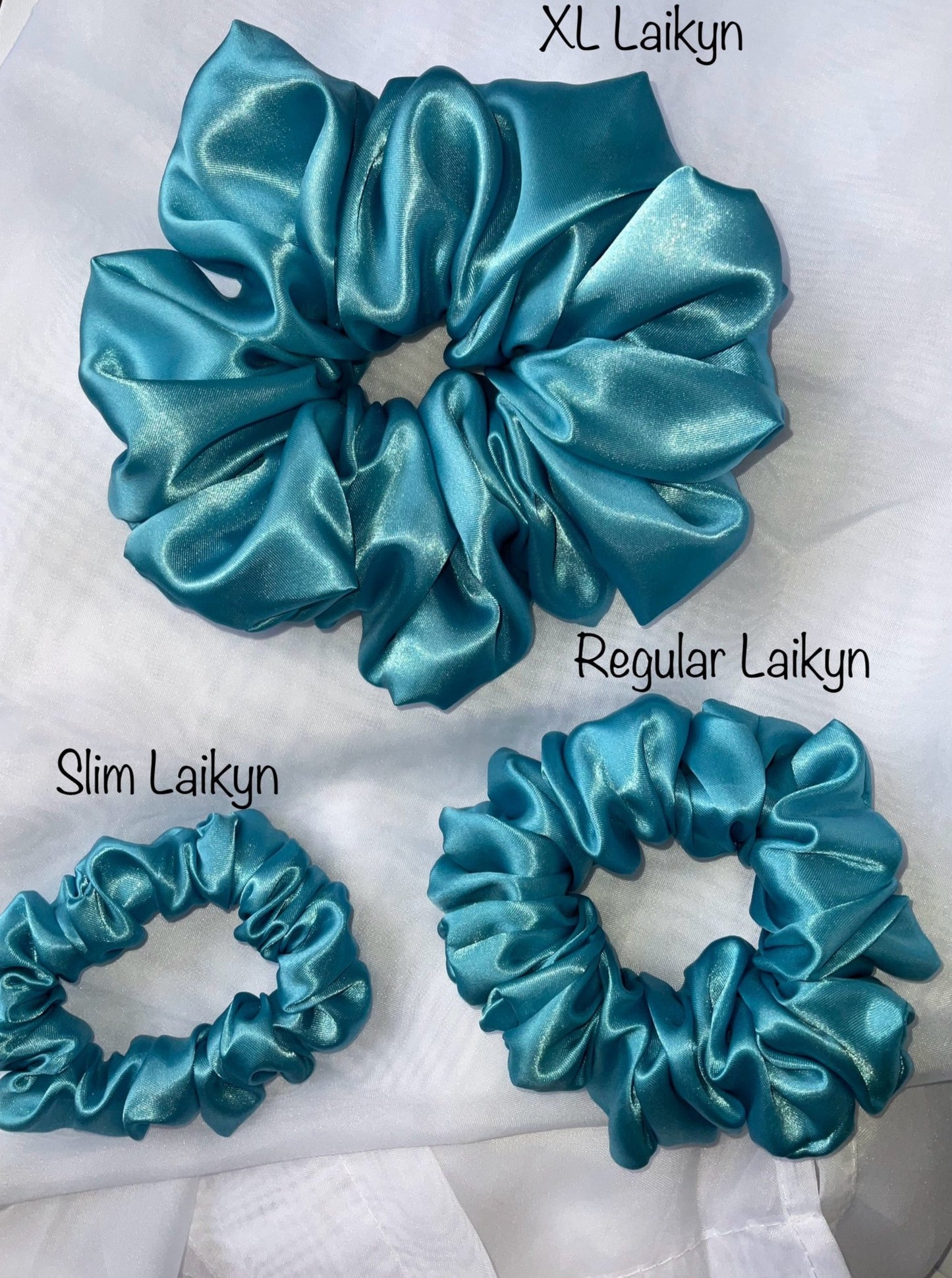 The Laikyn Satin Hair Scrunchies