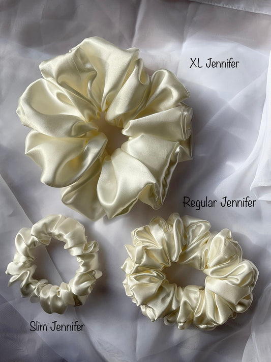 The Jennifer Satin Hair Scrunchies